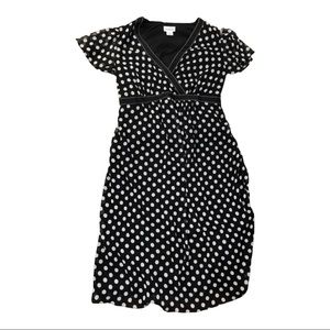 Motherhood polka dot dress size L